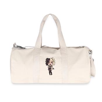 Diva chibi gothique aux cheveux bicolores - Sac de sport en toile recyclée Stanley/Stella - blanc naturel - Devant