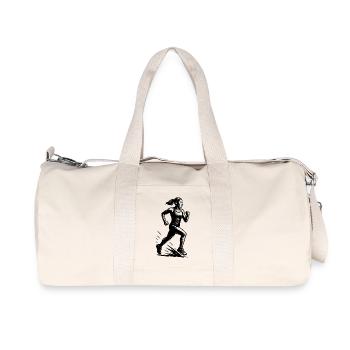 Klare Running Botschaft - Recycelte Canvas-Sporttasche von Stanley/Stella - Naturweiß - Vorne