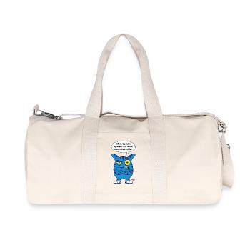 Dein Gesicht spiegelt Dummheit wider - Zooki - Recycelte Canvas-Sporttasche von Stanley/Stella - Naturweiß - Vorne