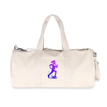 Modern Running Artwork - Recycled Canvas Sports Bag by Stanley/Stella - natural - Front