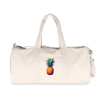 Ananas - Sac de sport en toile recyclée Stanley/Stella - blanc naturel - Devant
