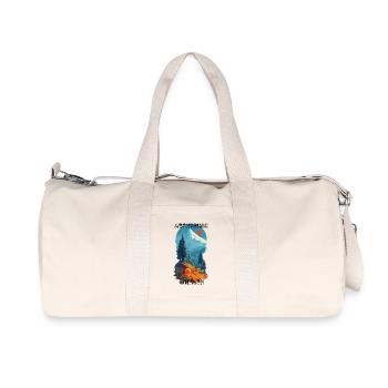 Adventure Wilderness Vintage Mountaineer - Recycled Canvas Sports Bag by Stanley/Stella - natural - Front