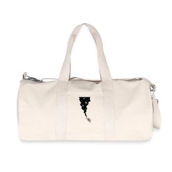 Cerveau de motard Vintage - Sac de sport en toile recyclée Stanley/Stella - blanc naturel - Devant