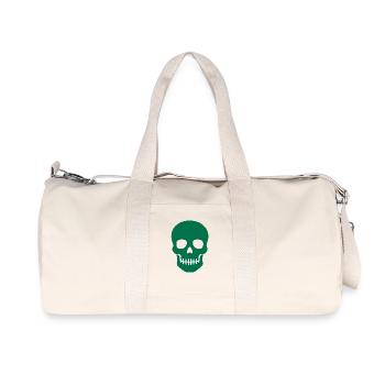 Totenkopf: Symbol der Ewigkeit - Recycelte Canvas-Sporttasche von Stanley/Stella - Naturweiß - Vorne