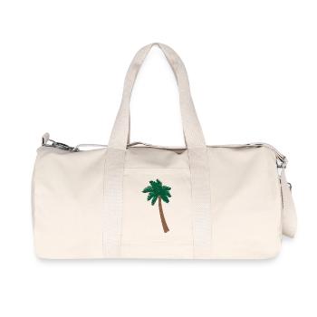 Illustration Palm - Sac de sport en toile recyclée Stanley/Stella - blanc naturel - Devant