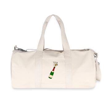 bouteille de - Sac de sport en toile recyclée Stanley/Stella - blanc naturel - Devant