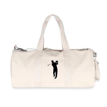 golfer - Recycelte Canvas-Sporttasche von Stanley/Stella - Naturweiß - Vorne