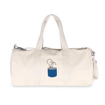 bicycle - Recycled Canvas Sports Bag by Stanley/Stella - natural - Front