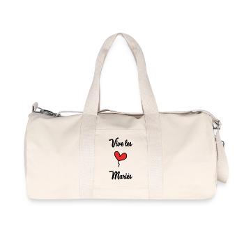 VIVE LES MARIES - Sac de sport en toile recyclée Stanley/Stella - blanc naturel - Devant