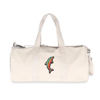 Dolphin - Recycled Canvas Sports Bag by Stanley/Stella - natural - Front