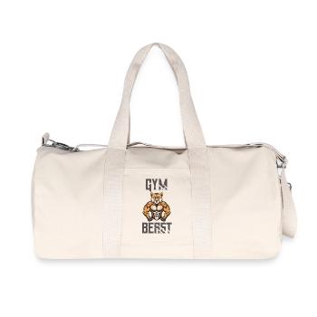 Cheetah Gym Beast - Recycled Canvas Sports Bag by Stanley/Stella - natural - Front