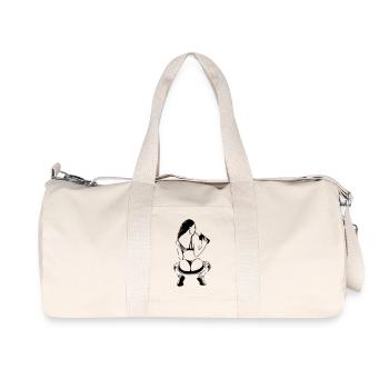 Lady Twerk - Recycled Canvas Sports Bag by Stanley/Stella - natural - Front