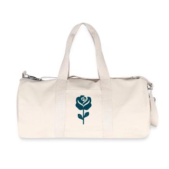 Graphique abstrait rose en sarcelle - Sac de sport en toile recyclée Stanley/Stella - blanc naturel - Devant