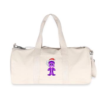 Octopus Christmas Poker - Recycled Canvas Sports Bag by Stanley/Stella - natural - Front