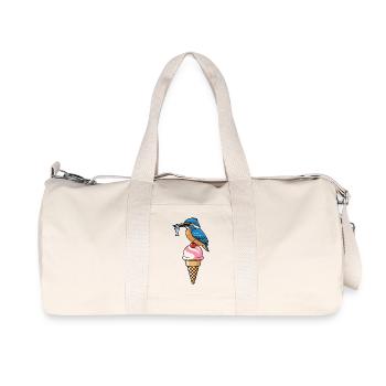 martins-pêcheurs - Sac de sport en toile recyclée Stanley/Stella - blanc naturel - Devant