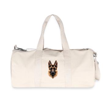 Les chiens bergers allemands adorent les chiens bergers allemands - Sac de sport en toile recyclée Stanley/Stella - blanc naturel - Devant