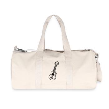 Ukulélé - Sac de sport en toile recyclée Stanley/Stella - blanc naturel - Devant