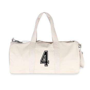 4 Symbole numérique - Sac de sport en toile recyclée Stanley/Stella - blanc naturel - Devant