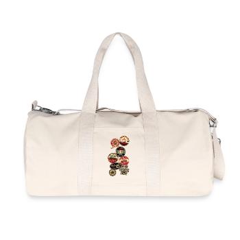 hot rods logos - Sac de sport en toile recyclée Stanley/Stella - blanc naturel - Devant