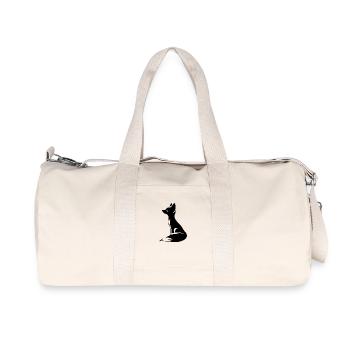 Élégant Mignon Fox Tattoo Style Portrait - Sac de sport en toile recyclée Stanley/Stella - blanc naturel - Devant