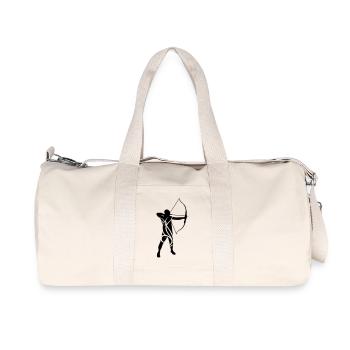 Tir à l'arc de tribal mâle - Sac de sport en toile recyclée Stanley/Stella - blanc naturel - Devant