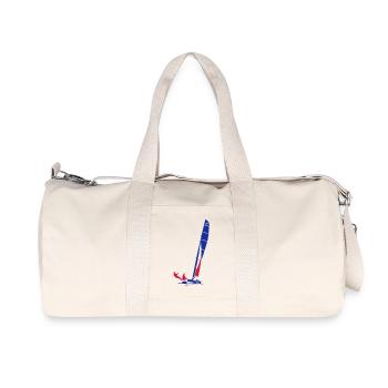 Katamaran  - Recycelte Canvas-Sporttasche von Stanley/Stella - Naturweiß - Vorne