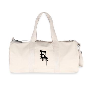 E Graffiti Tropfen Farbklex Blut Spray - Recycelte Canvas-Sporttasche von Stanley/Stella - Naturweiß - Vorne