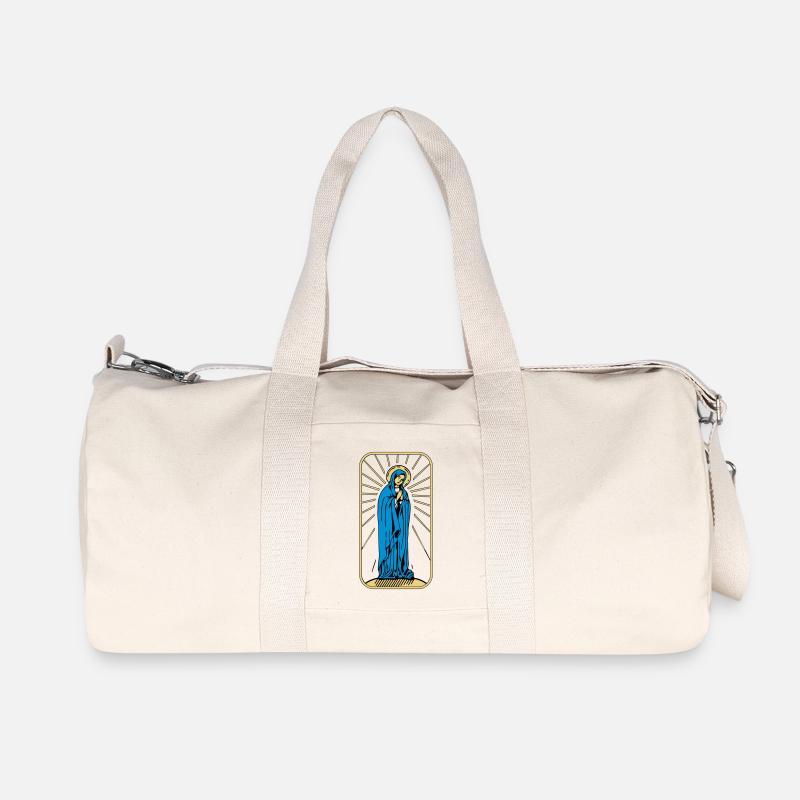 Heilige Maria ohne Hintergrund - Recycelte Canvas-Sporttasche von Stanley/Stella - Naturweiß