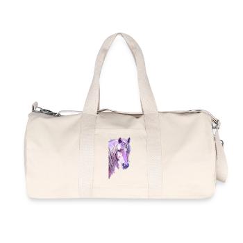 Welsh Pony - Recycelte Canvas-Sporttasche von Stanley/Stella - Naturweiß - Vorne