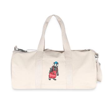 Atelier de réparation de voitures à clés croisées Badger Car - Sac de sport en toile recyclée Stanley/Stella - blanc naturel - Devant