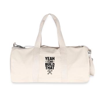 Yeah I Can Build That - Recycled Canvas Sports Bag by Stanley/Stella - natural - Front
