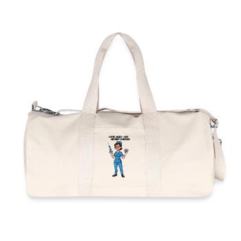 Héroïne d’allaitement Seringue Pilules Infirmière - Sac de sport en toile recyclée Stanley/Stella - blanc naturel - Devant