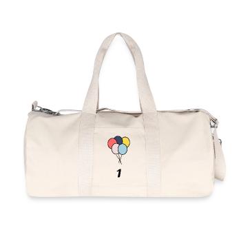 1. 1 year. 1st ANNIVERSARY. 1 YEAR ANNIVERSARY - Recycled Canvas Sports Bag by Stanley/Stella - natural - Front
