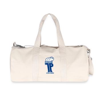 JP - Junge Pioniere immer bereit (zweifarbig) - Recycelte Canvas-Sporttasche von Stanley/Stella - Naturweiß - Vorne