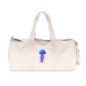 Méduses souriantes en bleu de mer - Sac de sport en toile recyclée Stanley/Stella - blanc naturel - Devant
