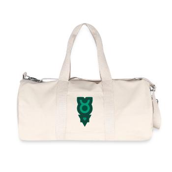 Zodiac Tribal Taurus and Earth - Recycled Canvas Sports Bag by Stanley/Stella - natural - Front