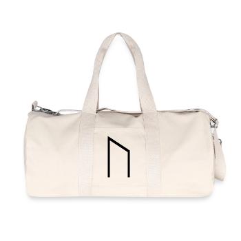 Uruz Rune Black – Viking Futhark Norse - Sac de sport en toile recyclée Stanley/Stella - blanc naturel - Devant