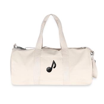 Note musicale - Sac de sport en toile recyclée Stanley/Stella - blanc naturel - Devant