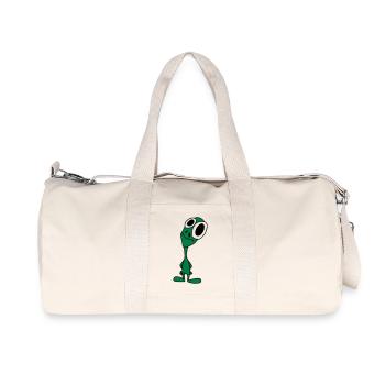 Mr. Alien - Recycelte Canvas-Sporttasche von Stanley/Stella - Naturweiß - Vorne