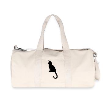 Schöne Katze - Recycelte Canvas-Sporttasche von Stanley/Stella - Naturweiß - Vorne