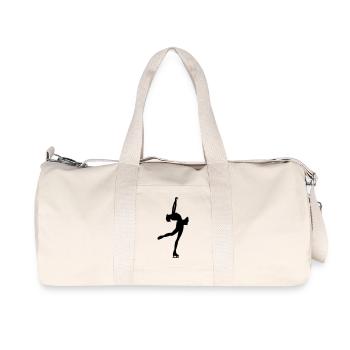 Great design for a figure skater - Recycled Canvas Sports Bag by Stanley/Stella - natural - Front