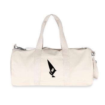surfing surfer windsurfing - Recycled Canvas Sports Bag by Stanley/Stella - natural - Front