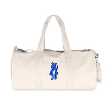 Bleu-ours - Sac de sport en toile recyclée Stanley/Stella - blanc naturel - Devant