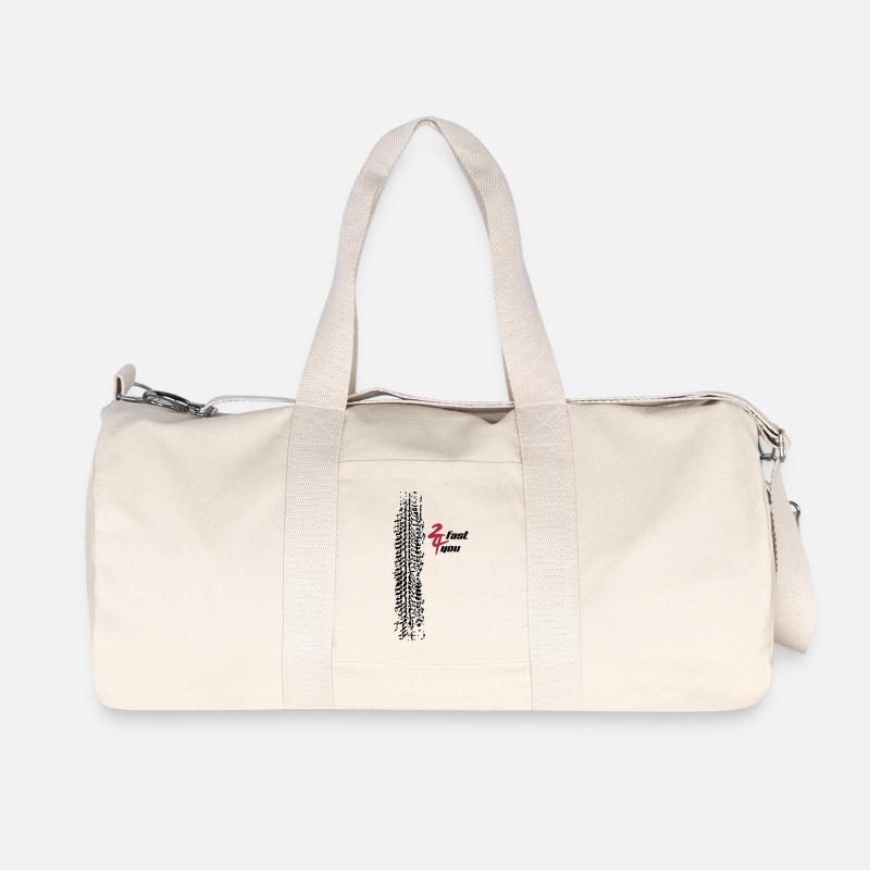2fast4you - Recycelte Canvas-Sporttasche von Stanley/Stella - Naturweiß