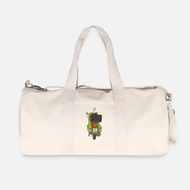 2 Räder - Recycelte Canvas-Sporttasche von Stanley/Stella - Naturweiß