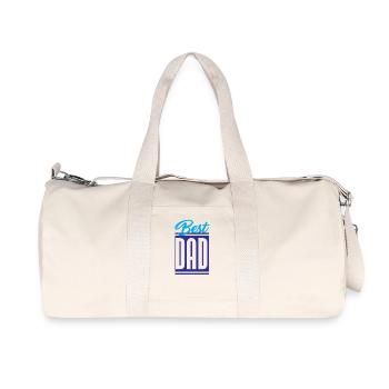 Best Dad - Recycled Canvas Sports Bag by Stanley/Stella - natural - Front