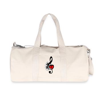 Touche PIANO 3 - Sac de sport en toile recyclée Stanley/Stella - blanc naturel - Devant