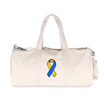 solidarity with ukraine awareness - Recycled Canvas Sports Bag by Stanley/Stella - natural - Front