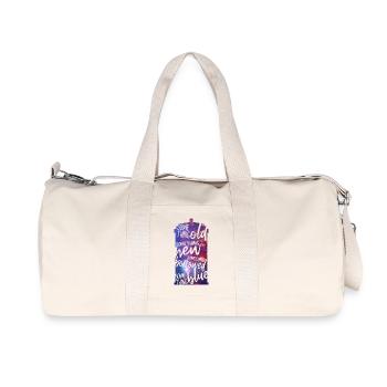 Quelque chose de vieux - Sac de sport en toile recyclée Stanley/Stella - blanc naturel - Devant