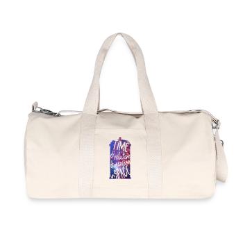 Temps et dimension relative dans l’espace - Sac de sport en toile recyclée Stanley/Stella - blanc naturel - Devant
